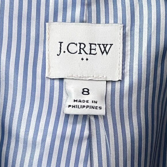 J Crew Factory NWT Cotton Blend Two Button Blazer Size 8 in Black - Picture 9 of 15